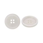 Пуговица 4 прокола 40L = 25 мм, пластик, col.A молочный, CN2868, 36 шт