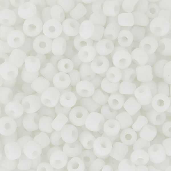 Бисер Zlatka 11/0 (2.1 мм), 100 г (10х10 г), №0041M белый, GR