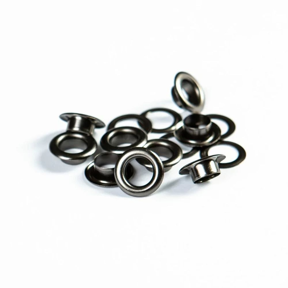 Люверсы металл ⌀_8.0 мм (внутр.), чер.никель, 100 шт, S090809, BIG