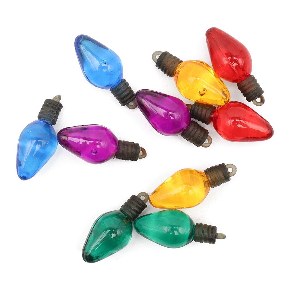 Украшения пуговицы декоративные фигурки Лампочки для гирлянды пластик, 10 штак, Dress It Up