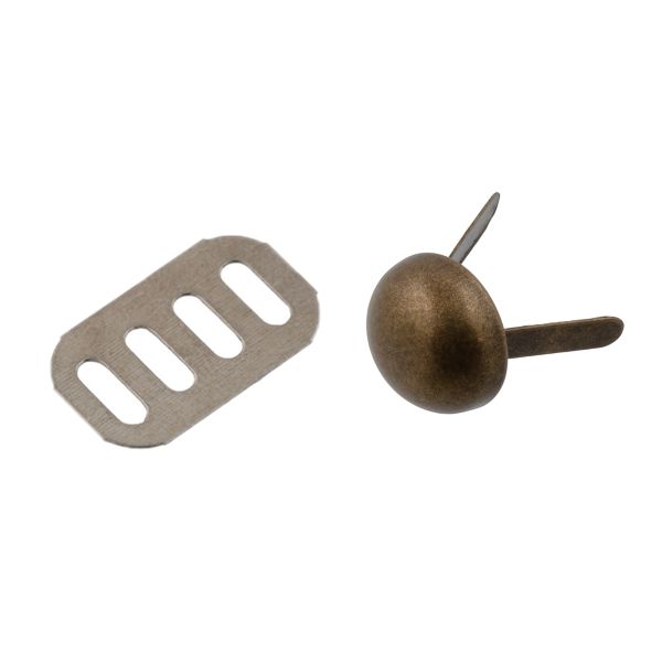 Ножки для дна сумки металл ⌀10 мм, 20 шт, 24 под бронзу, Gamma