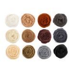 Шерсть для валяния (набор) 12х10 г, ассорти № 1, AFW-120, Gamma AFW-120