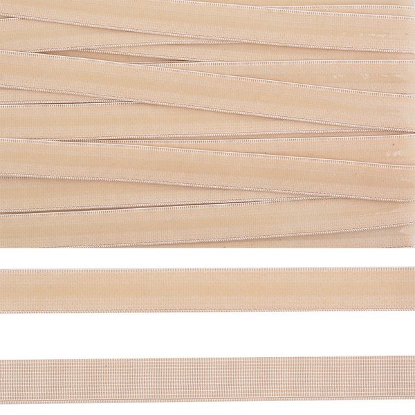 Резинка бельевая (с силиконом) 10.0 мм / 50 метров, 61001, S180 бежевый песочный