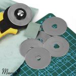 Лезвие для роликового раскройного ножа d45мм Maxwell premium RB-45, 5 шт