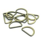 Полукольцо литое металл 30.0 мм (in), (внешн. 36х25 мм), плоское, 10 шт, латунь ГР, 6888