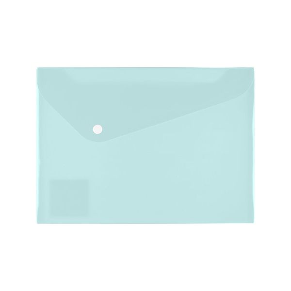 Папка-конверт с кнопкой A5 180 мкм диагональ, 10 шт, бирюзовый EC21017219, Expert Complete