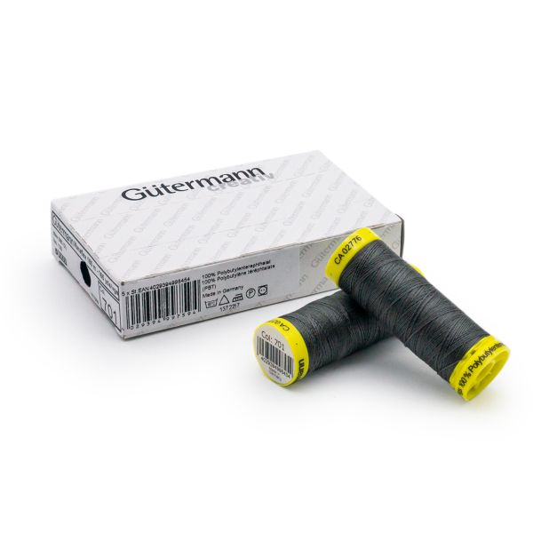 Нитки для трикотажа Gutermann Maraflex, 150м, 701 перламутрово-грифельный, 5 катушек