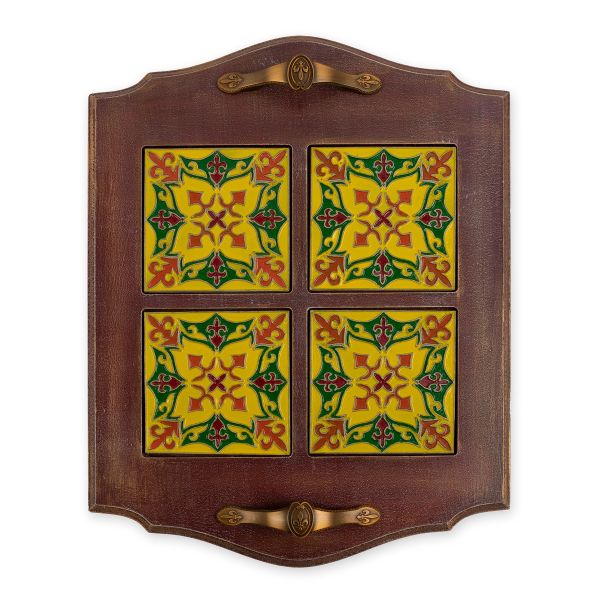 Заготовка из МДФ Поднос для 4-х плиток, OLIV-6 Love2art