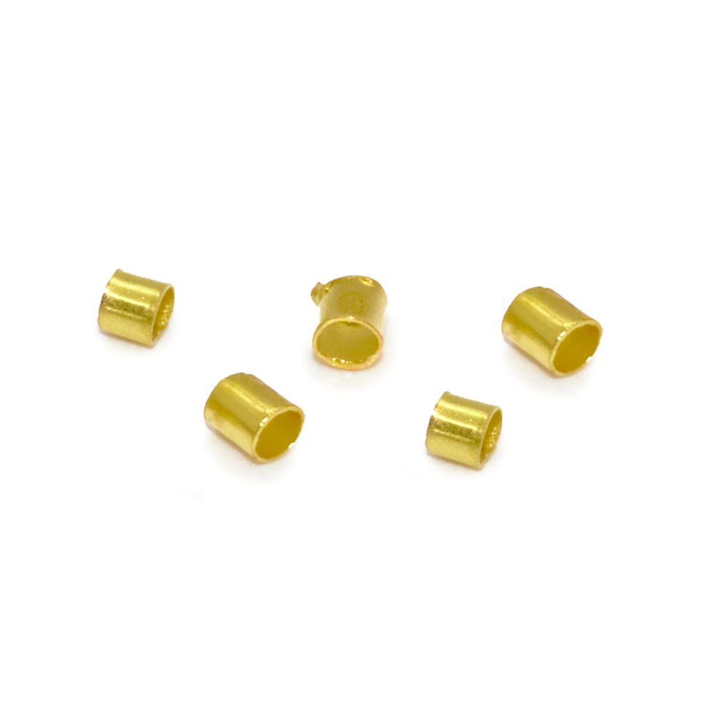 Кримп 1,5 мм, 50 шт/упак, Astra&Craft, цв.светлое золото