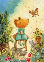 Набор для вышивания нитками МП Студия, Лисичкин сад 33х24 см