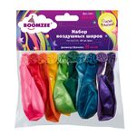 Набор воздушных шаров 25 см, 10 шт, 02-ассорти металлик, Boomzee BLS-25