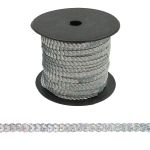 Тесьма пайетки, 6 мм, 73м (50112 серебро)