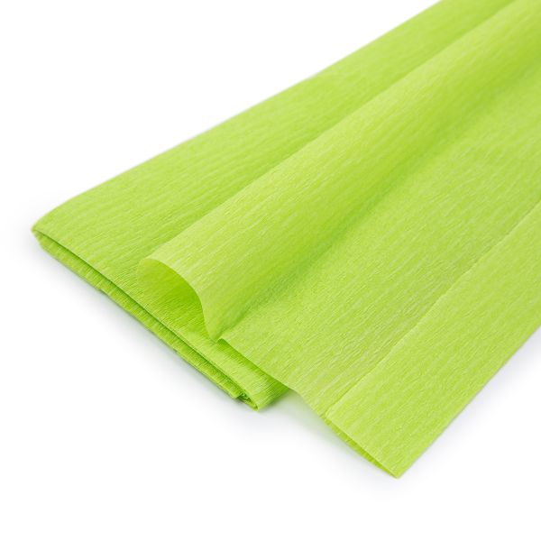 Бумага гофрированная (креповая) 20 г/м², 5 шт по 50 см / 2 метра, 34 салатовый, Blumentag REP-43