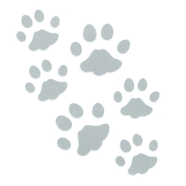 Набор светоотражающих наклеек на одежду Следы