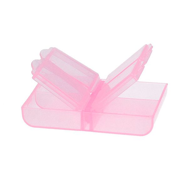 Органайзер для швейных принадлежностей 6.4x4.4x1.3 см, пластик, розовый/прозрачный, Gamma T-34