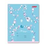 Тетрадь ученическая школьная, выборочные блёстки, A5+ 18 л. на скобе 65 г/м², белизна 100%, 20 шт, клетка, 000707 Бриллианты, Светоч 18ТЕТк-002