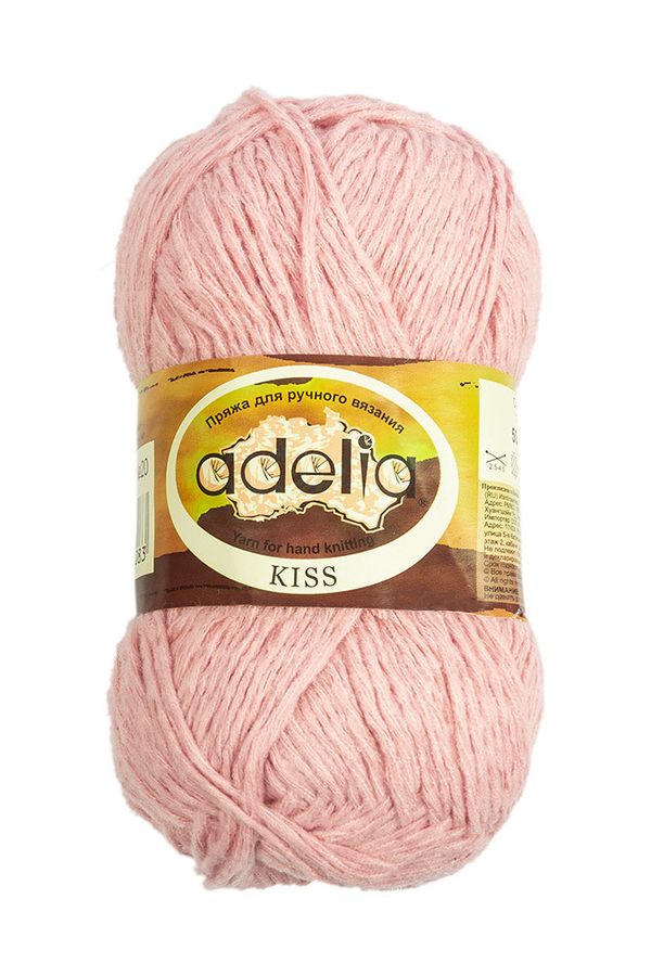 Пряжа Adelia Kiss / уп.10 мот. по 50г, 145м, 20 св.г, розовый