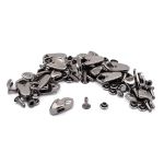 Крючки обувные 19 мм, чер.никель, 20 шт