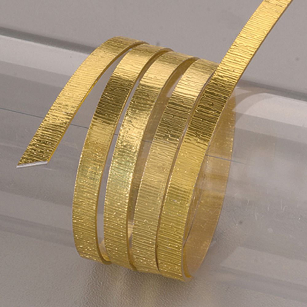 Алюминиевая ювелирная проволока со структурной поверхностью 1х5 мм, 2 м, желтое золото, Efco