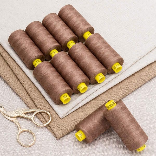 Нитка универсальная Gutermann Mara 120/2, 1000 м, 700207, 454 светло-коричневый, 1 шт