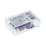 Булавки шарики 35 мм, 20х80 шт, сталь, ассорти, Gamma P-002 (PHB-04)