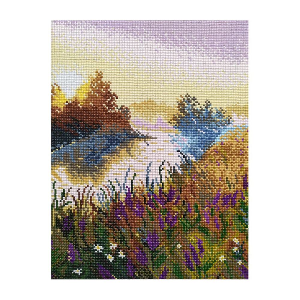Алмазная (кристальная) мозаика Овен, Туманное утро 30х40см