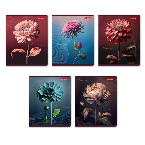 Тетрадь ученическая общая, A5+ 48 л. на скобе 65 г/м², белизна 100%, 10 шт, клетка в термоусадочной пленке, 000741 Таинственный цветок, Светоч 48ТЕТк-001