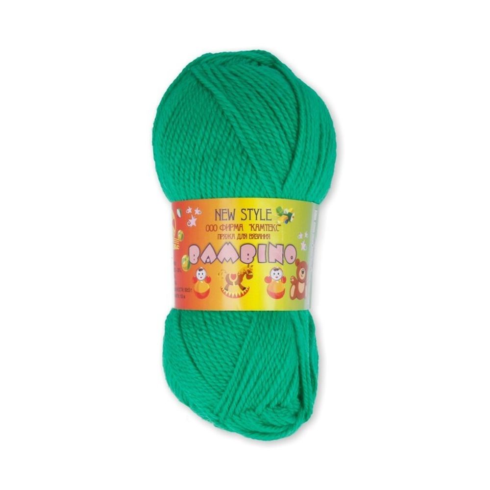 Пряжа Камтекс Бамбино / уп.10 мот. по 50 г, 150 м, цв.044 трава