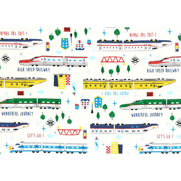 Ткань для пэчворка Peppy Nico Nico Land, отрез 100х110 см, 200 г/м², 40732-10, Lecien