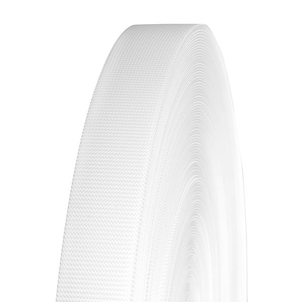 Лента контактная липучка низкий крючок (велкро) пришивная 25 мм / 50 метров, низкий крючок, белый, КРЮЧОК, качество 