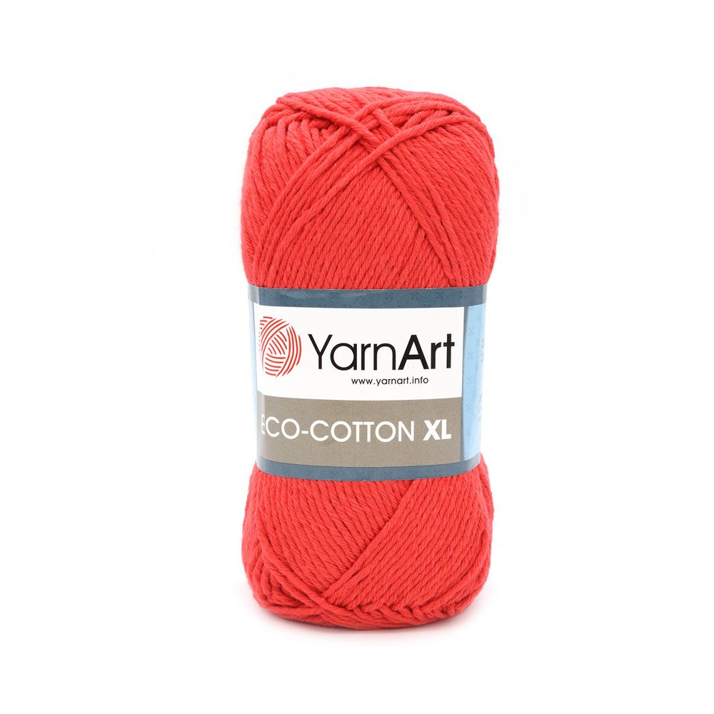 Пряжа YarnArt (ЯрнАрт) Eco Сotton XL / уп.5 мот. по 200 г, 220м, 769 красный