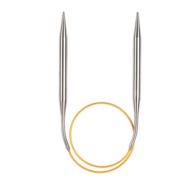 Спицы круговые ⌀6.0 мм, 40 см, с металлическим тросиком, Alpina SIL-40