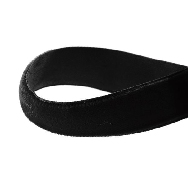 Лента бархатная (тесьма) 20.0 мм / 10±0.5 метров, рис. 8319, цв.20 черный