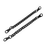 Вешалка-цепочка для одежды 100х5 мм, чер.никель, 10 шт