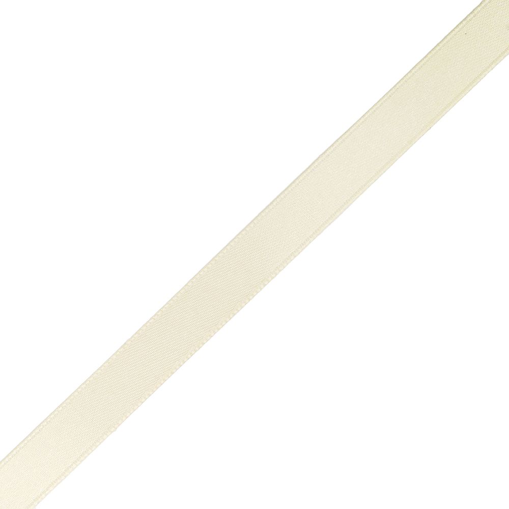 Лента атласная 2-сторонняя 12.0 мм / 22.86±1 метров, C1008 молочный, 6102-0002, Globus