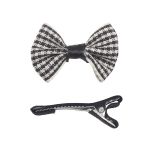Набор Б-001 мини бантик+заколка 33мм/35мм (черный) 29352