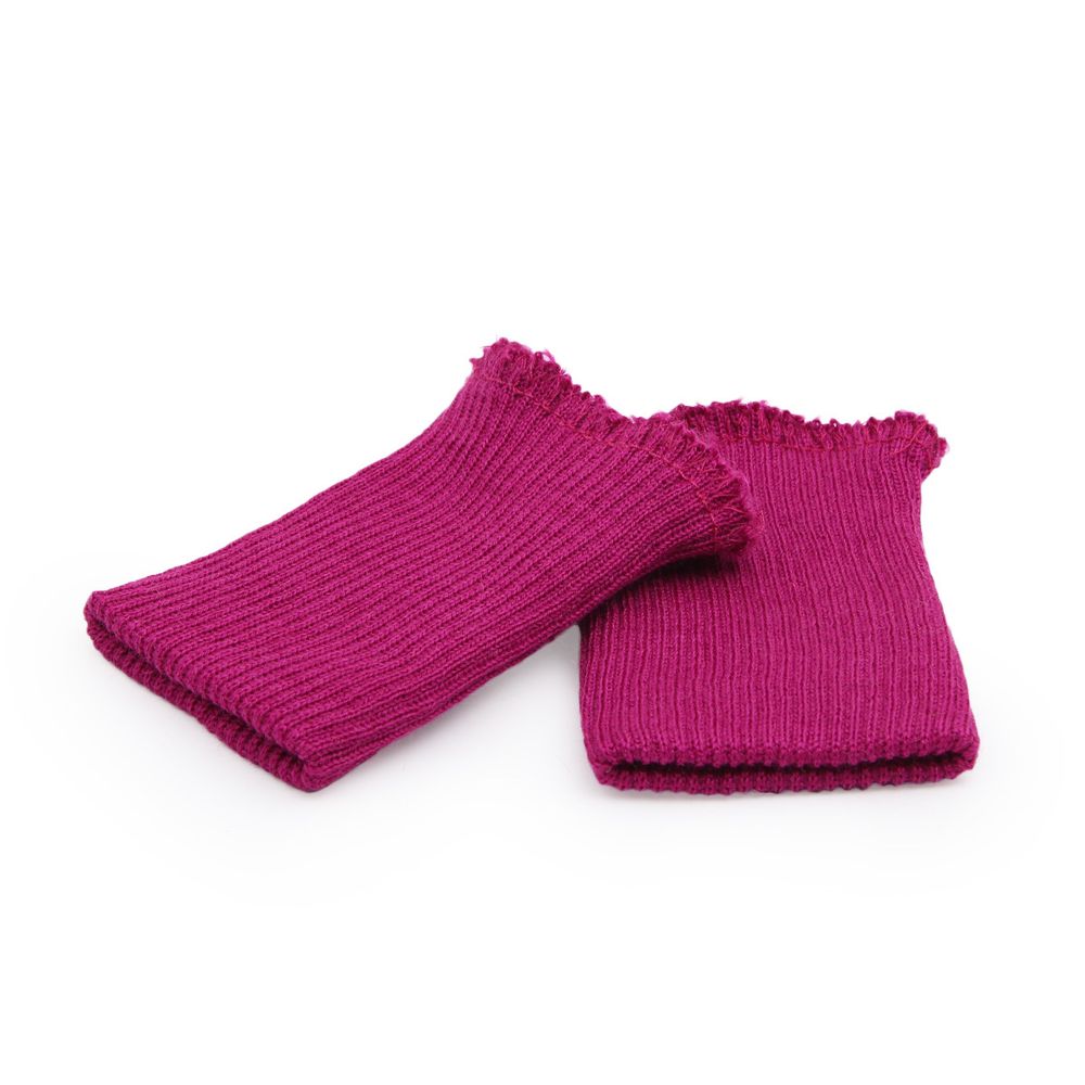 Манжеты трикотажные 6.5х9.5 см, 1 пара, тонкие, 345/8 фуксия