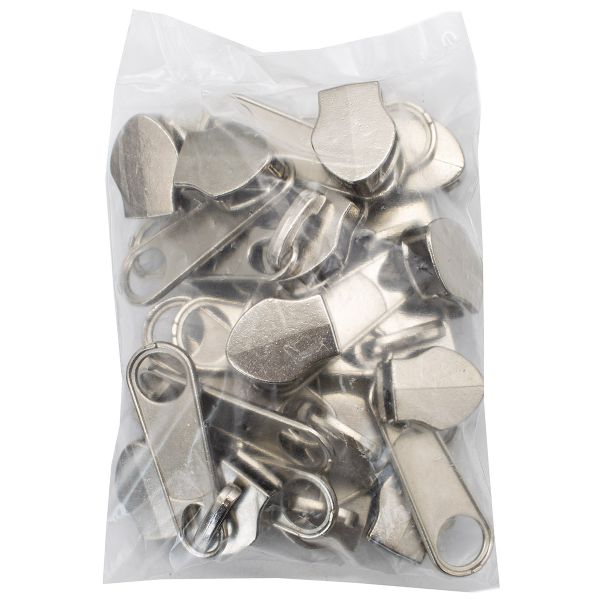 Слайдер (замок) для молнии спираль Т10 (10 мм), никель, 0295-0000, 20 шт