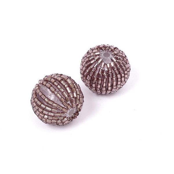 Бусины пластик ⌀22 мм, in ⌀3 мм, цв. 1 бежевый, Tesoro