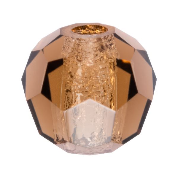 Бусины стекло ⌀4 мм, 24 шт, темно-коричневый/sm.topaz, Preciosa 451-19-602