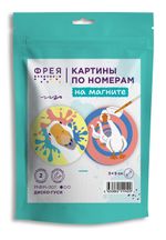 Картина по номерам Фрея PNBM-007, Диско-гуси, (на магните) 9х9 см