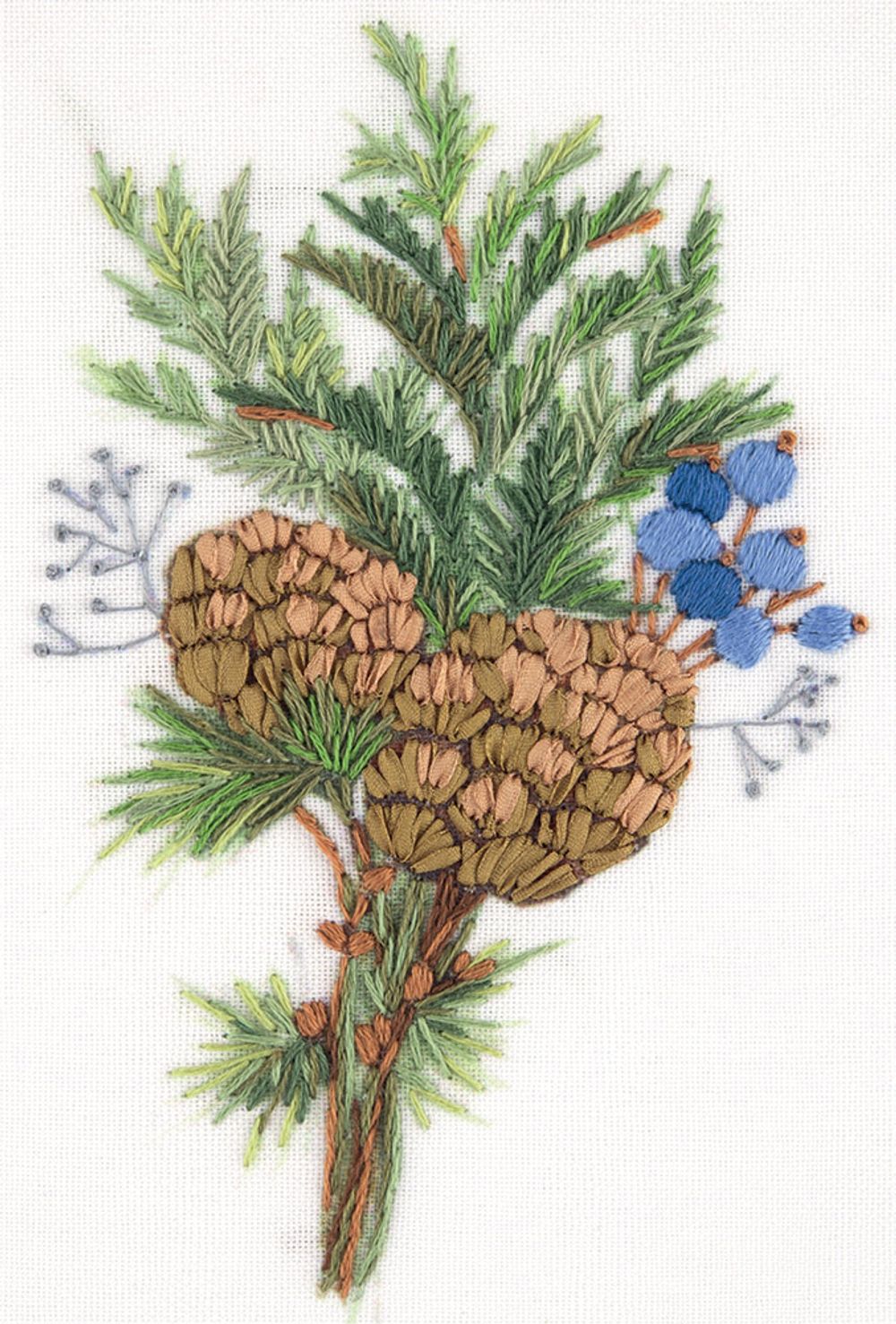 Набор для вышивания нитками Panna, Живая картина, Обаяние зимы, 11х16 см