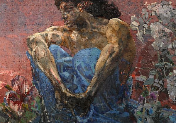 Пазл. Третьяковская галерея 500 элементов, Врубель М. А. Демон (сидящий). 1890, Фрея GTG-PZL-500/02