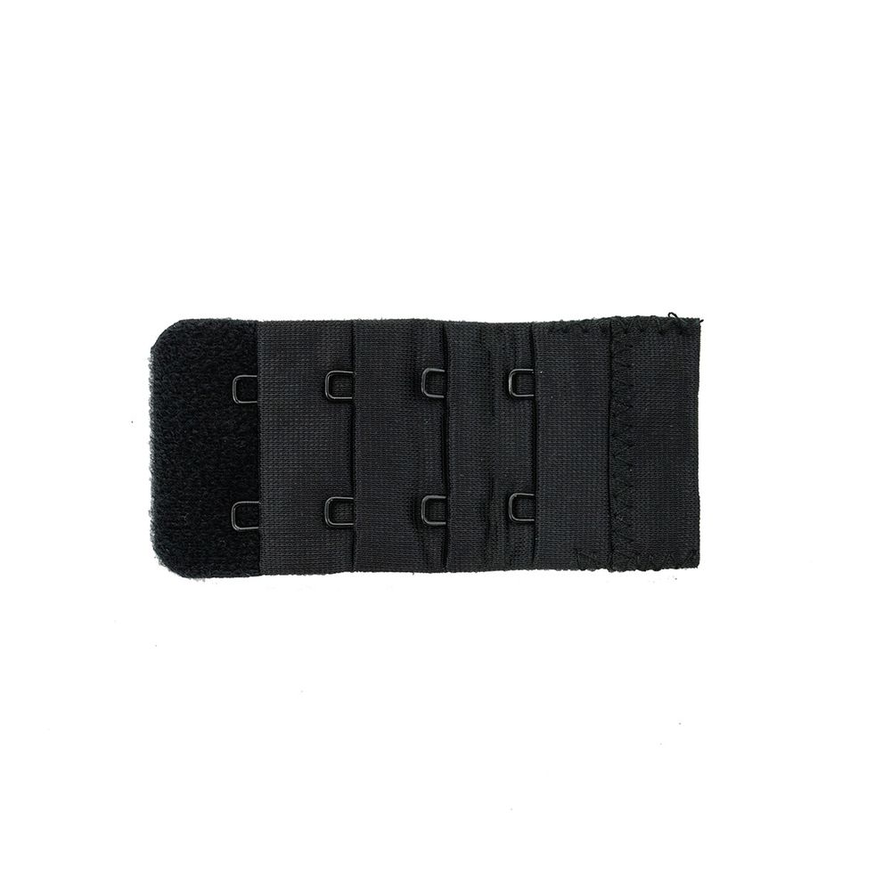 Удлинитель для бюстгальтера 35 мм, черный, 2 крючка, Hobby&amp;Pro, 5 шт
