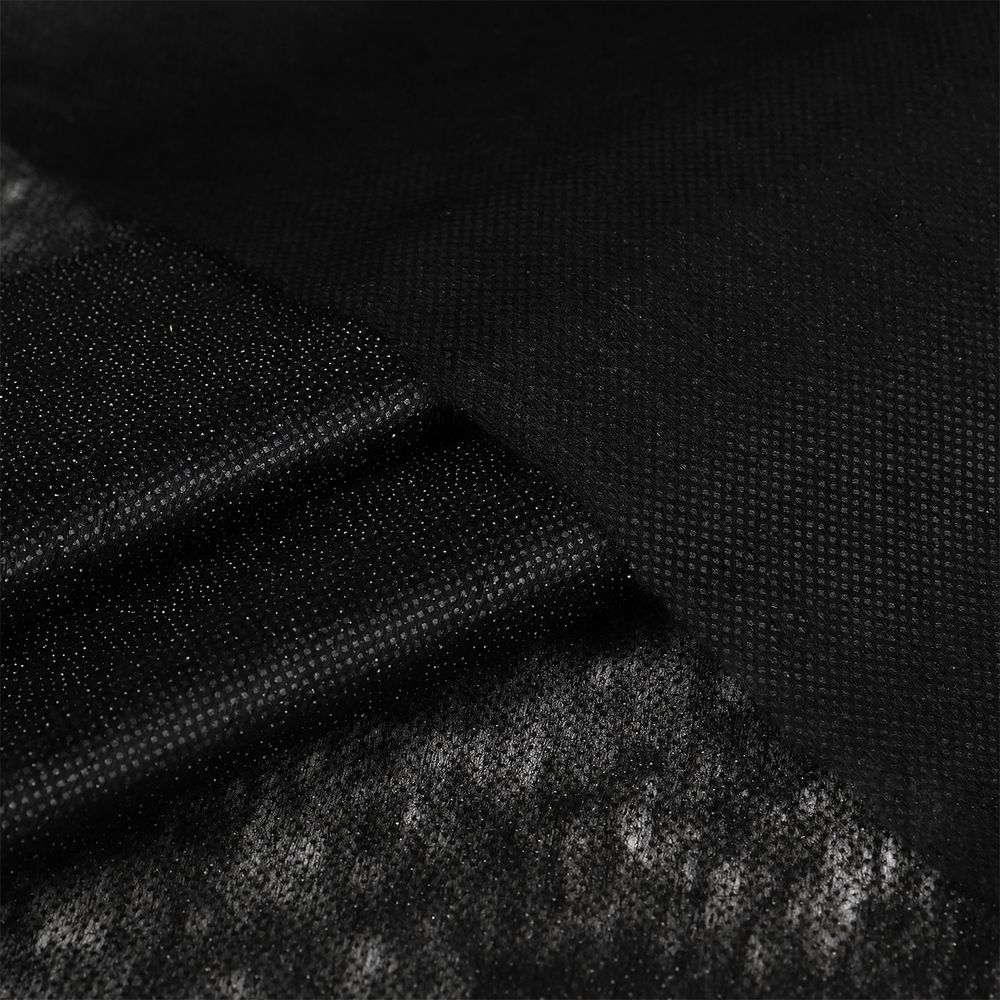 Флизелин клеевой точечный 25 г/м², цв.черный, шир.90см, 100м