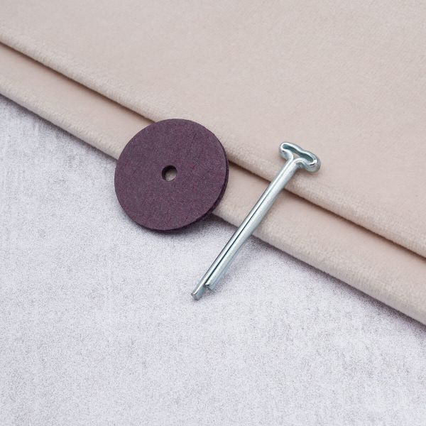 Набор креплений фибра №25 для игрушек, упак.: 10 дисков 25 мм, 5 Т-образных шплинтов 2,0 см, 23536