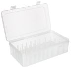 Органайзер для хранения ниток ОМ-042/1 пластик 23.5х13.5х6.5 см, голубой/прозрачный, Gamma ОМ-042/1