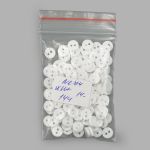 Пуговицы 2 прокола 14L, 9 мм, (White (белый)), NE74, 144 шт