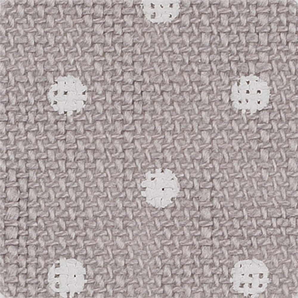 Канва Zweigart Belfast 32 ct, 100% лен 50х70 см,±2 см, 3 шт в упак., 7349 серый в горошек