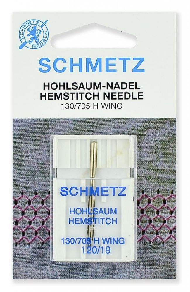 Иглы для швейных машин для мережки Schmetz №120, 1шт, 22:20.2.SGS, 10 блист.